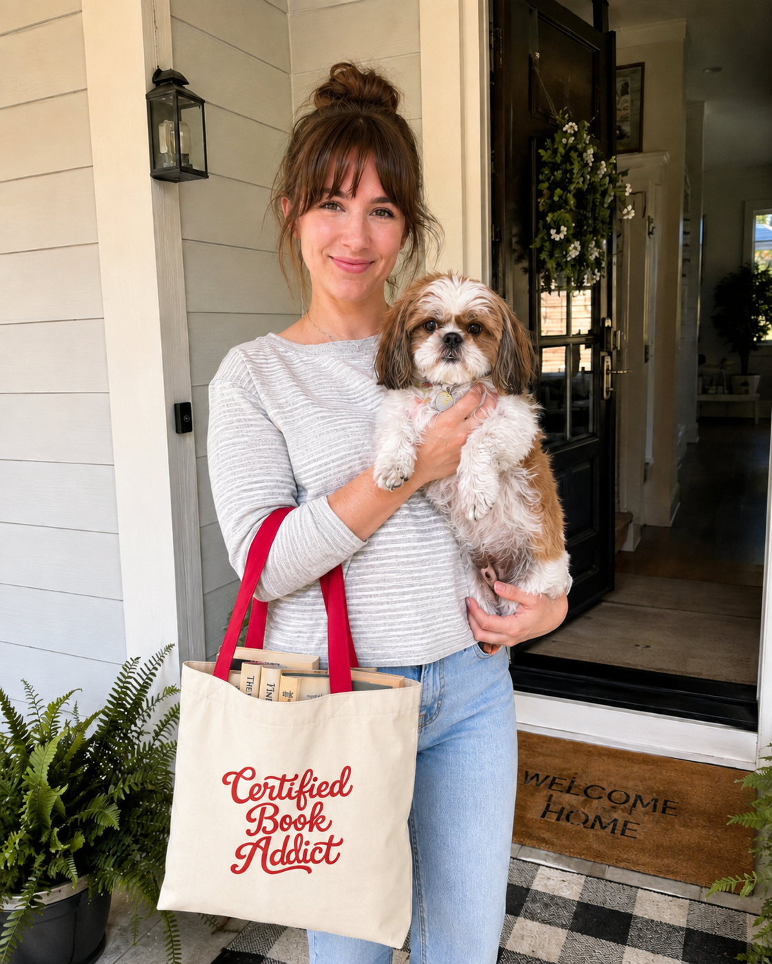 “Certified Book Addict” Tote Bag